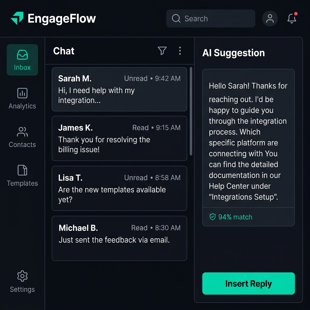 EngageFlow AI Dashboard